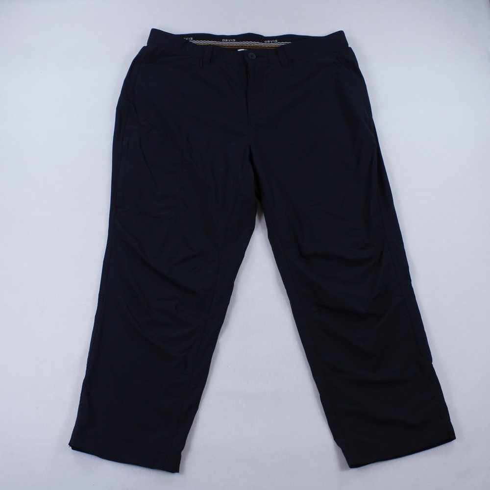 Orvis Men's Tech Hiking Pants Size 34 Lightweight Outdoor Trail Golf Cropped